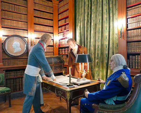 Le duc Decazes en compagnie de Louis XVIII