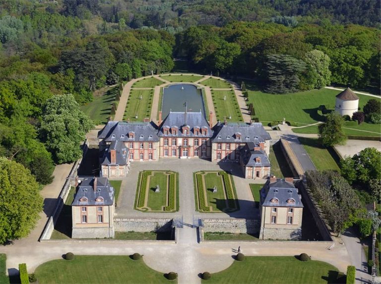 Vue aérienne du domaine de Breteuil
